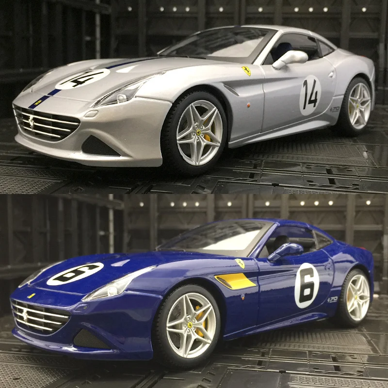 Bburago 1:18 Ferrari California T Sports car 70th Anniversary Edition Diecast Metal Alloy Model Car kids toys collection gifts