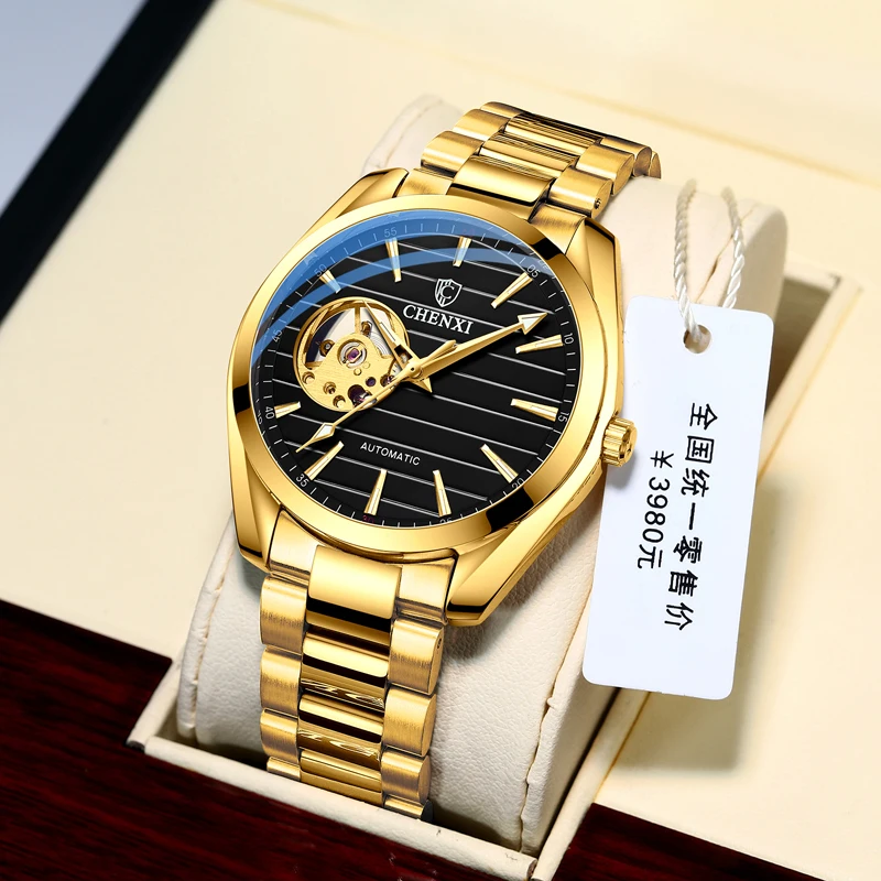 CHENXI 8806 Top Brand Men Automatic Mechanical Business Watches Stainless Steel Waterproof Men\'s Wristwatches Reloj Hombre