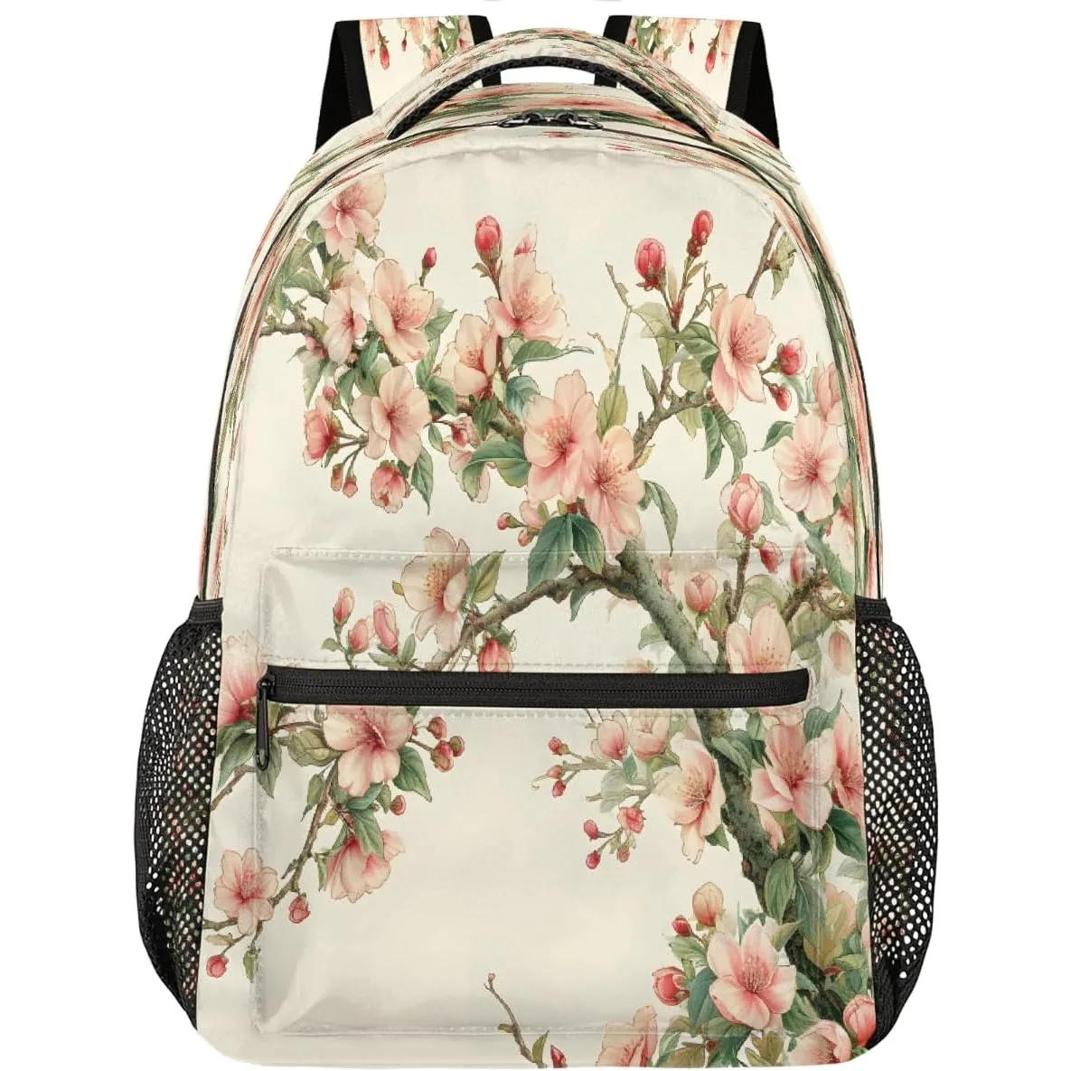 

Художественная роспись, розовые вишни, рюкзак, рюкзаки для ноутбука, повседневная дорожная сумка для колледжа, походный рюкзак для женщин и мужчин