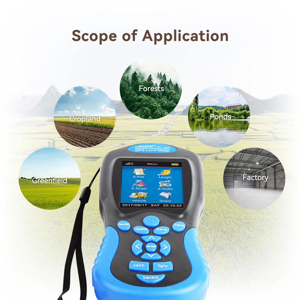 NOYAFA NF-188 GPS Land Meter Land Area Measure Handheld GPS Land Surveying Machine Mapping Area Measurement Tool