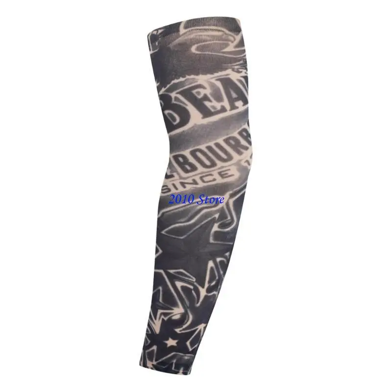 F3MF Tatuaje mangas brazo enfriamiento para mujeres Cubiertas brazos para hombres para accesorios deportivos aire