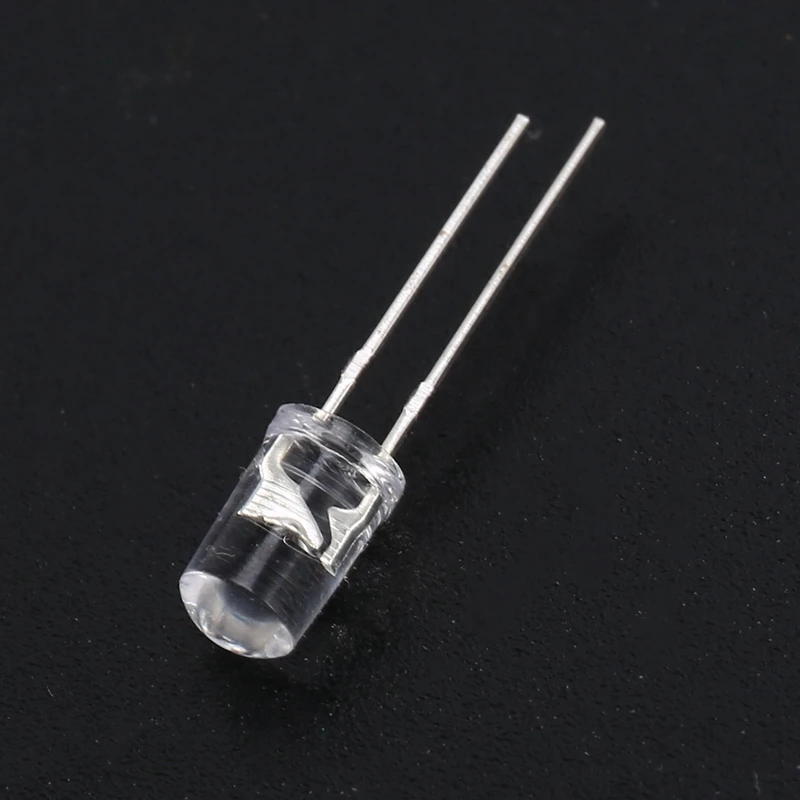 라운드 보라색 UV LED 다이오드, 매우 밝은 물 투명 LED 조명 램프, 보라색 색상, 1000 개/로트, 5mm