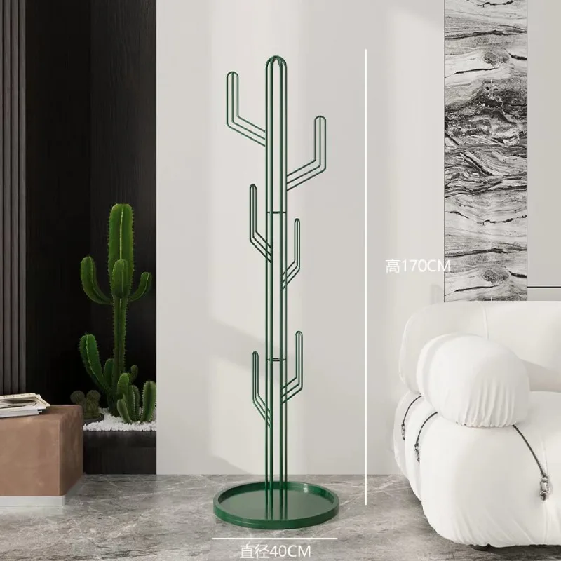Modern Nordic Corner Coat Stand for Entryway Bag Storage Minimalist Clothes Hanger for Bedroom Floor Standing Cactus Hat Rack