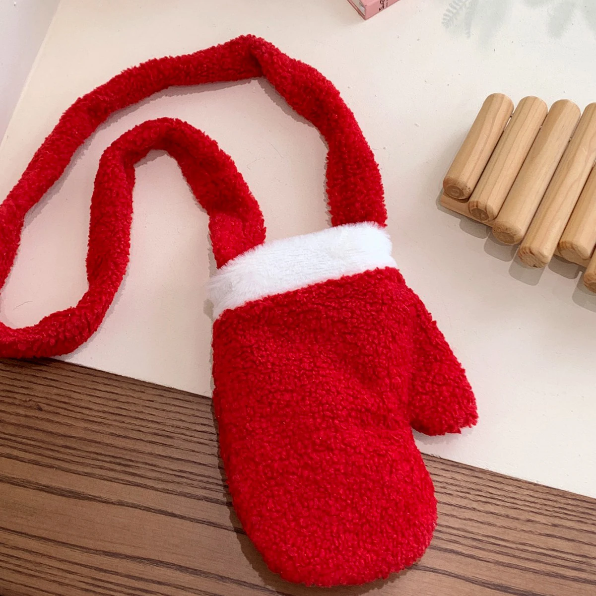 Xmas Gift Bag Plush Christmas Santa Bag Shoulder Bag Creative For Cosplay New Year Party Supplies