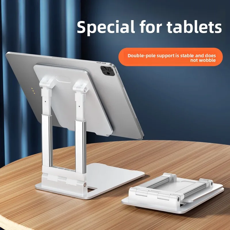 Foldable Height Adjustable Phone&Tablet Stand,360° Rotating Desktop Holder for Live Streaming,Bedside,Car,Universal Lazy Bracket