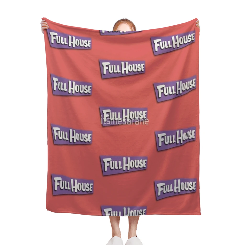 

Full House Logo Medium Blanket Comforter Flannel Soft throw Blankets Warm Home and Decoration