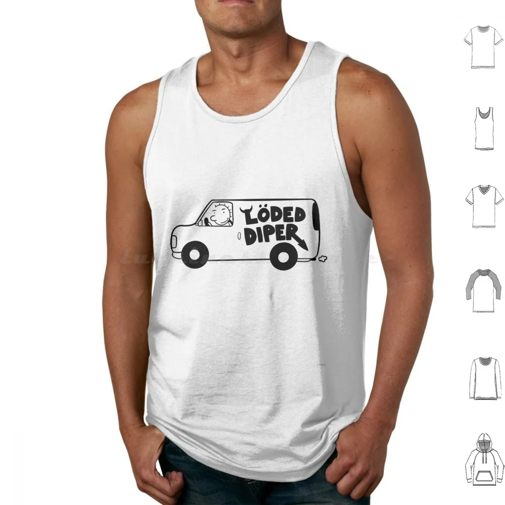 Loded Diper Van Tank Tops Print Cotton Doawk Of A Wimpy Kid Wimpy Kid Kids Books Kids Books Roderick Roderick Rules