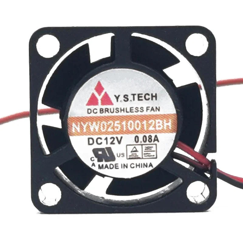 25*25*10MM Y.S.TECH Wonsan NYW02510012BH 12V 0.08A Ultra-quiet micro cooling fan 2.5CM