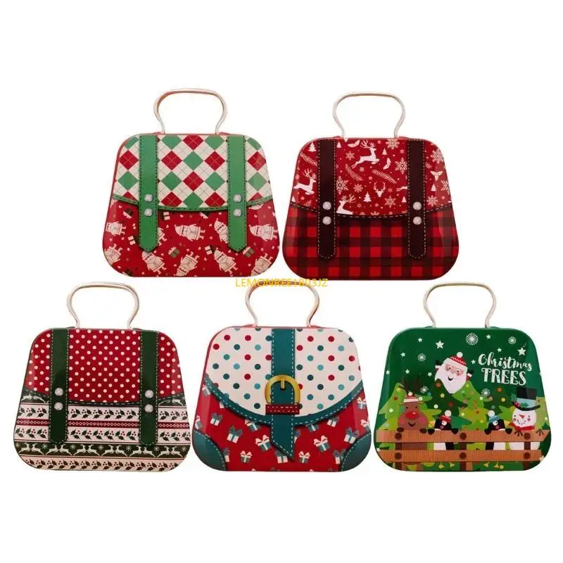 N58C Christmas Think Tin Carry حامل للهدايا والحلية مع مقبض مناسب