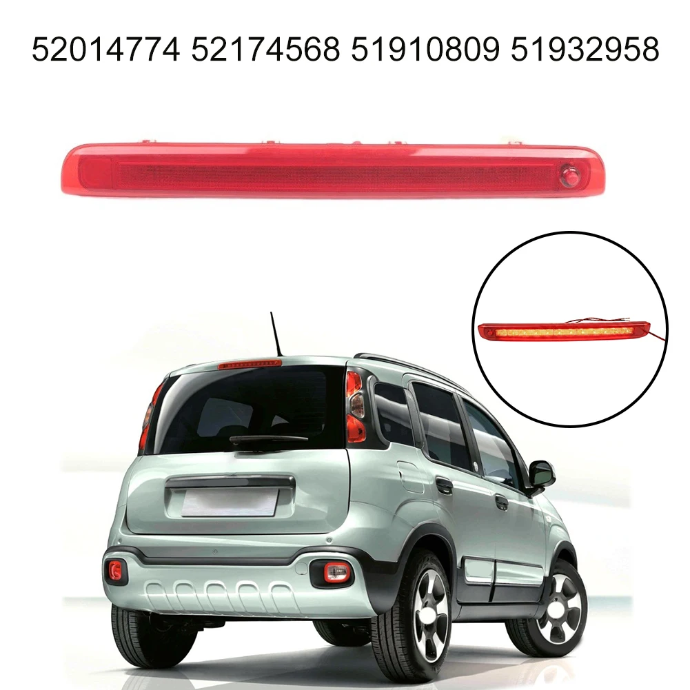LED Third Brake Light High Mounted Stop Lamp Housing For FIAT PANDA 312 319 2012-24 Rear Tail Lighting 52014774 52174568 5191080