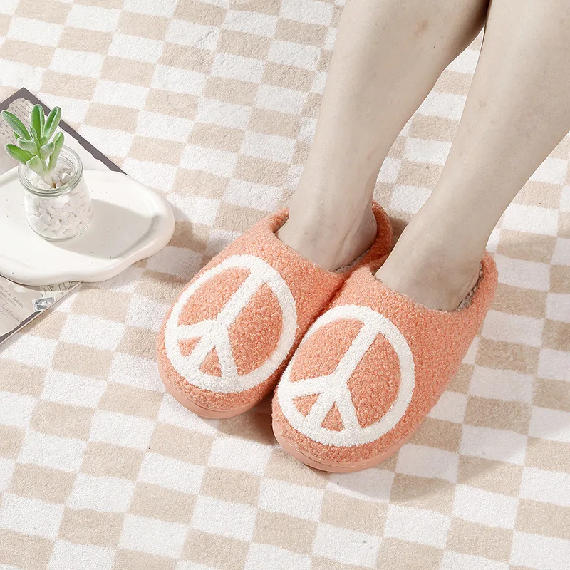 Winter Footwear Women Indoor Home Non Slip Versatile House Shoe Warm Plush Cotton Slippers Couple Bedroom Non-Slip Floor Slipper