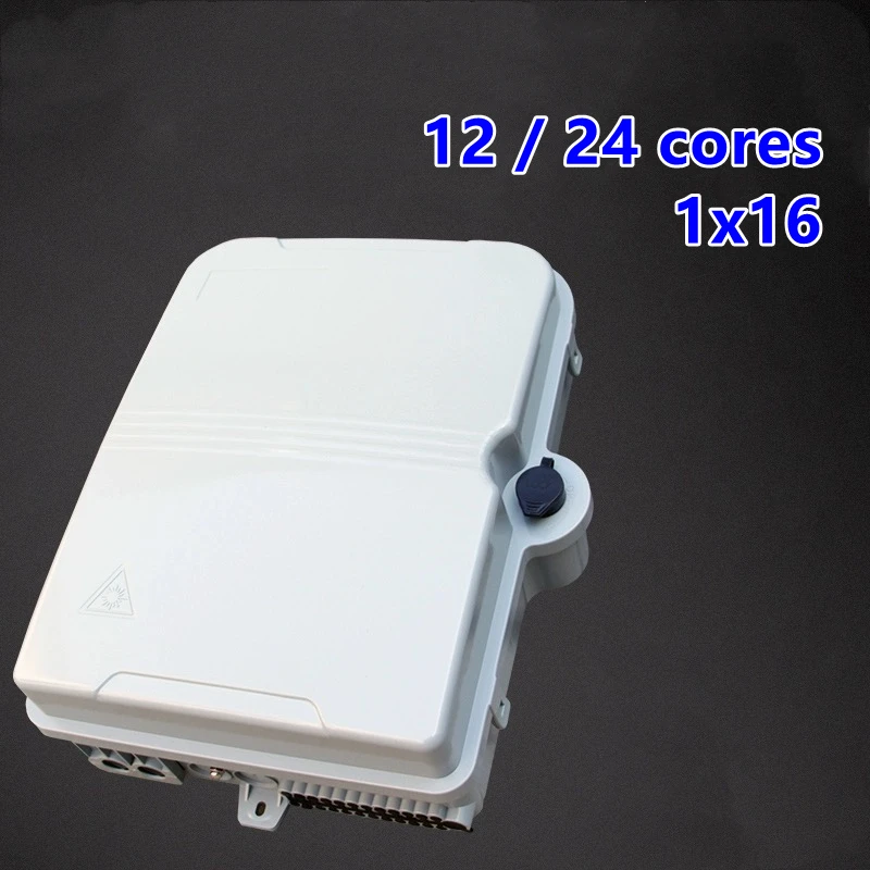 ftth distribution box 12/24/48 cores LC SC FC fully installed pigtail adapter wall hang indoor outdoor optical fiber cable 24C
