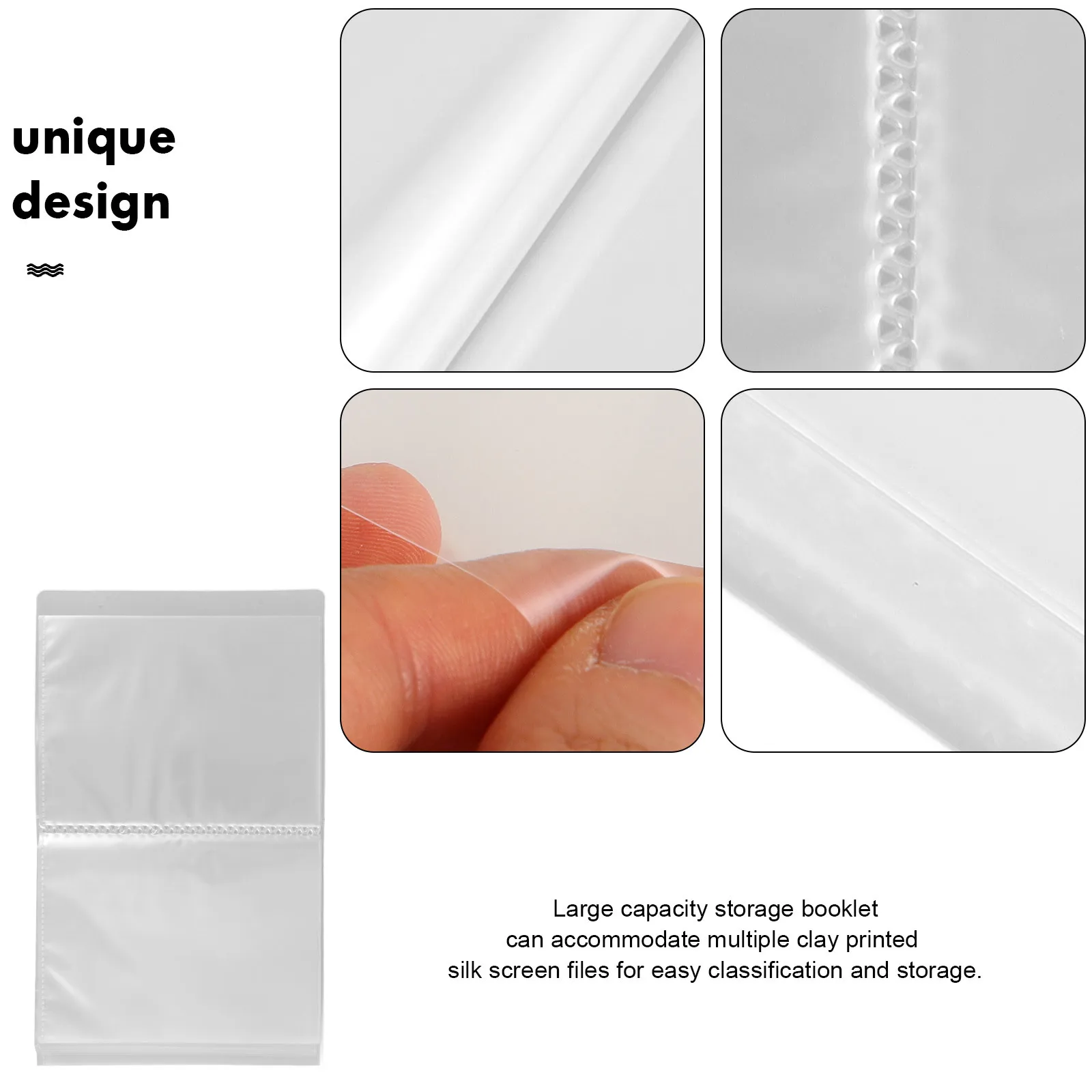 

Silk Screen Stencil Storage Organizer Folder Book Large Capacity Plastic Binder For Clay Printing Files Art Supplies