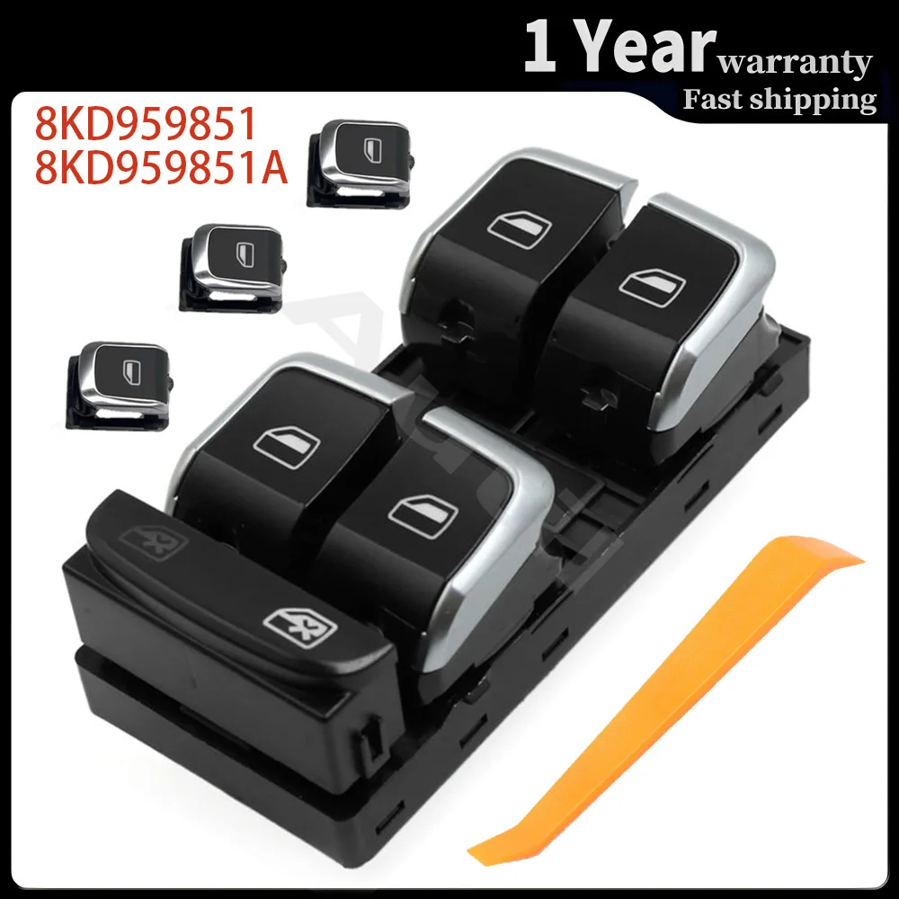

Electric Power Master Window Switch Lifter Control Button for Audi A4 A5 Q5 2008 2009 2010 2011 2012-2016 8KD959851 8KD959851A