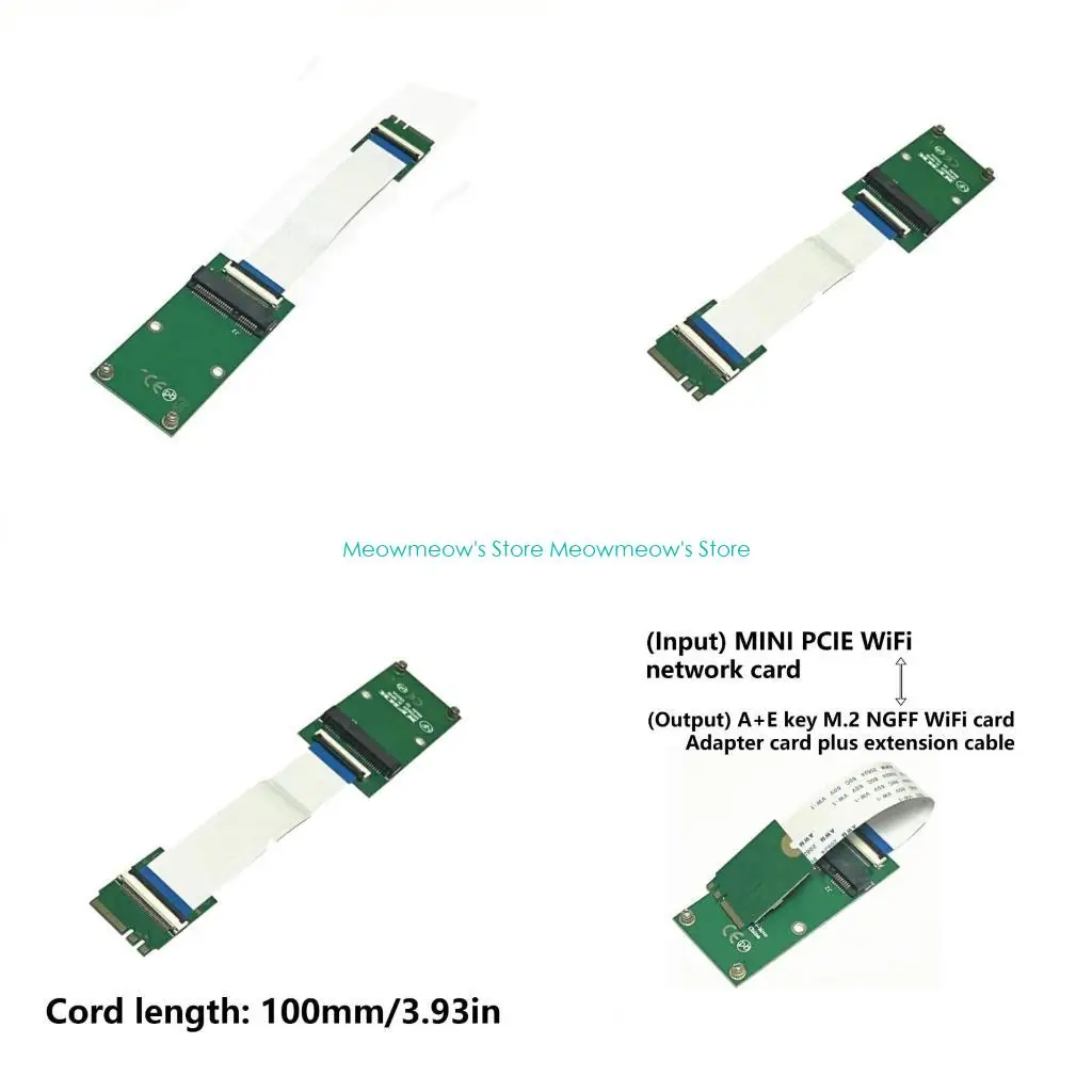 W91a mini pcie ke mini PCIe Extender Networks Card A+E Solid States Disk Extender