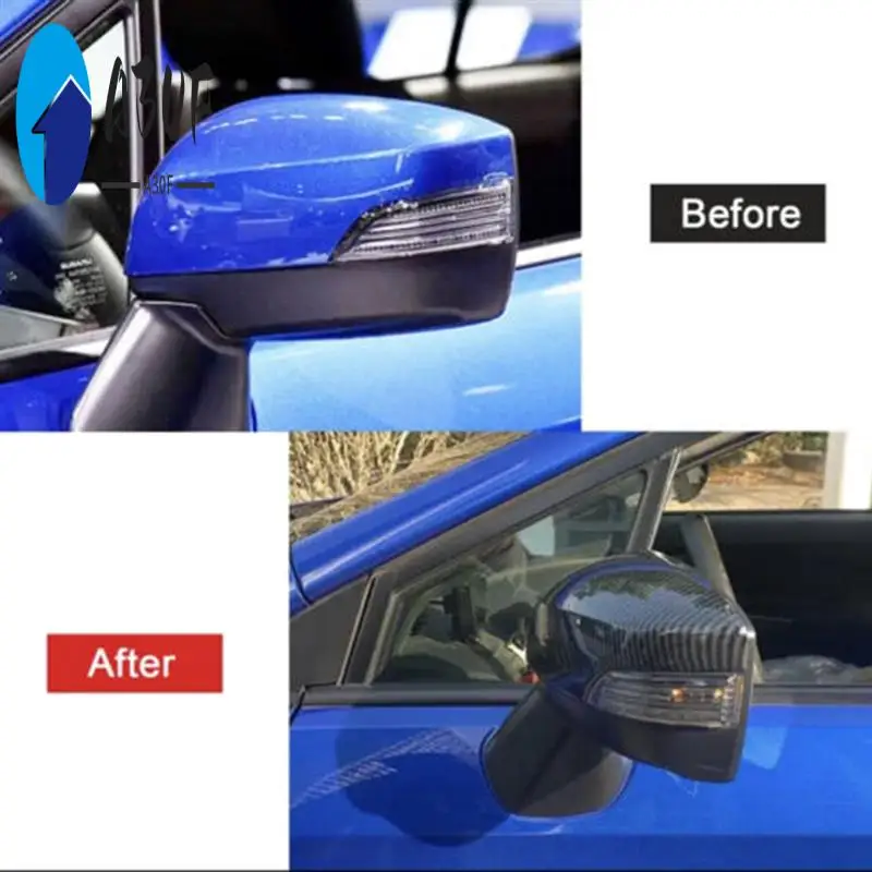 

A30F-Car Rearview Mirror Cover Carbon Fiber Side Rear View Mirror Cover Caps For Subaru Impreza Levorg 2015-2021 Spare Parts
