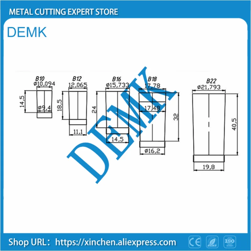 Imagem -05 - Tap Sleeve para Máquina de Perfuração Rocker Tapping Gt12 Gt24 J4012 B12 B16 B18 B16 B18 B16 B18 B18 B18 B18 B18 B18 B18