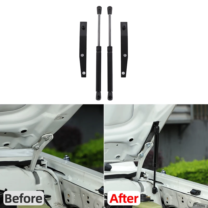 Carbon Steel For Toyota Land Cruiser LC70 LC76 LC75 LC78 LC79 Car Front Cover Hydraulic Rod Slow Down Rod Support Accessories