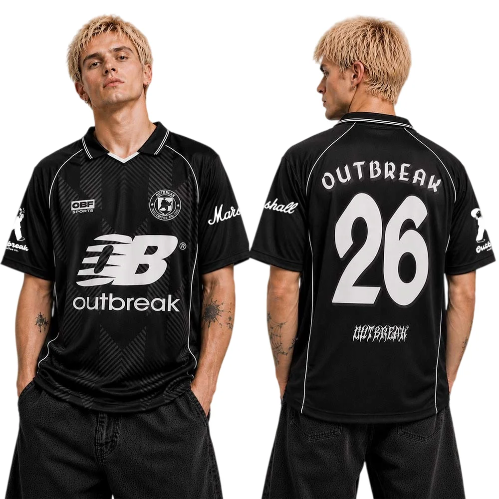 Outbreak Festival 2026 Merch London UK Polo Collar Soccer Jersey Shirt Men Women Casual Sports T-Shirt Streetwear Family Summer