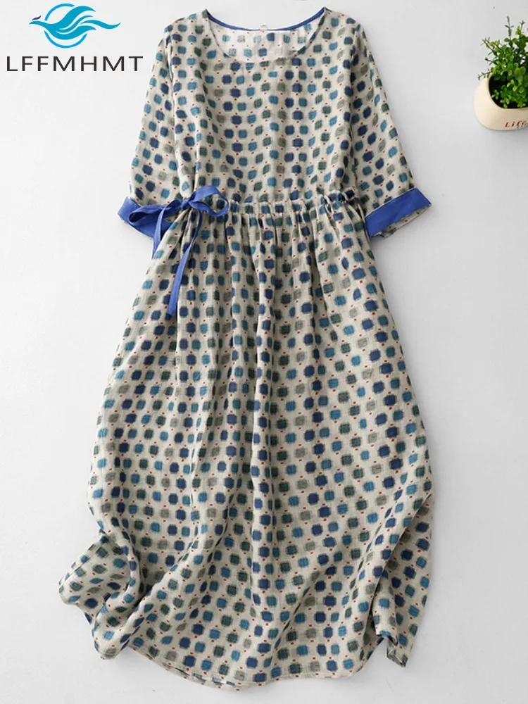 Blue Porka Dot Prin…