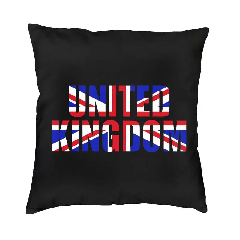 المملكة المتحدة البريطانية المملكة المتحدة العلم رمي وسادة يغطي الديكور الأزياء في الهواء الطلق الوسائد مربع المخدة #1