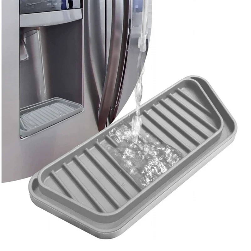 Drenaggio a tenuta stagna gocciolatoio Silicone per uso alimentare vassoio raccoglitore d'acqua frigorifero gocciolatoio materiale in Silicone per Dropshipping