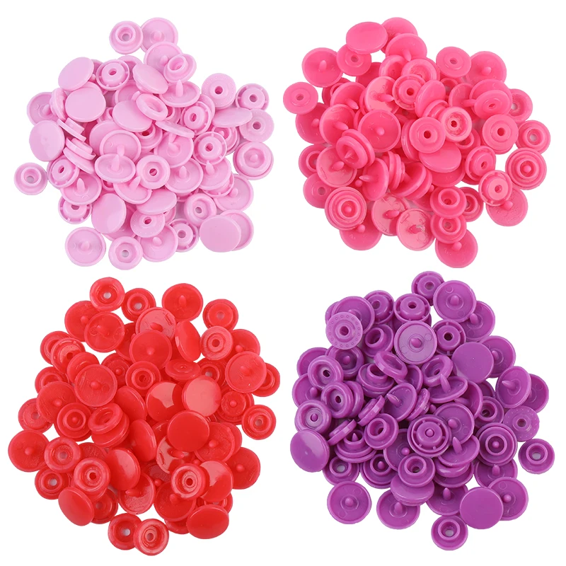 20 Sets For Baby Clothes Clips Quilt Button Round Plastic Snaps Button Dark Buckle Button Fasteners Garment Accessories
