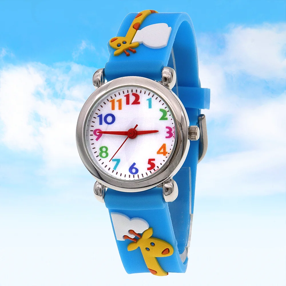 

Educational Animal Theme Kids Watch with Silicone Strap Time-Telling Fun Wristwatch Toy for Boys & Girls Birthday Gift