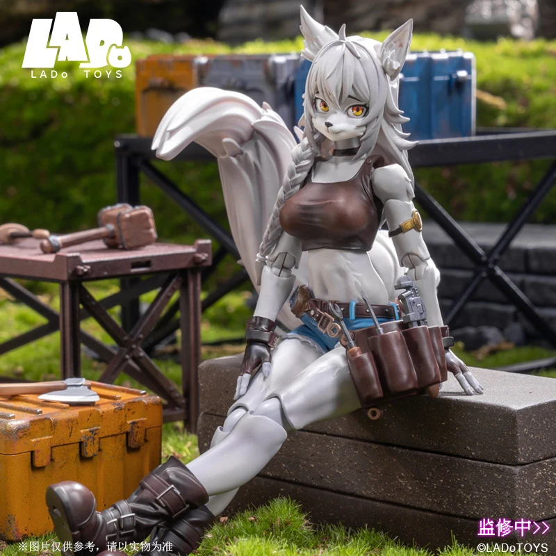 Presale LADo TOYS ERA-001 1/12 Scale Mobile Suit Girl Repairman Fox Girl Liya Replaceable Face Shape Full Set 6 In Action Figure