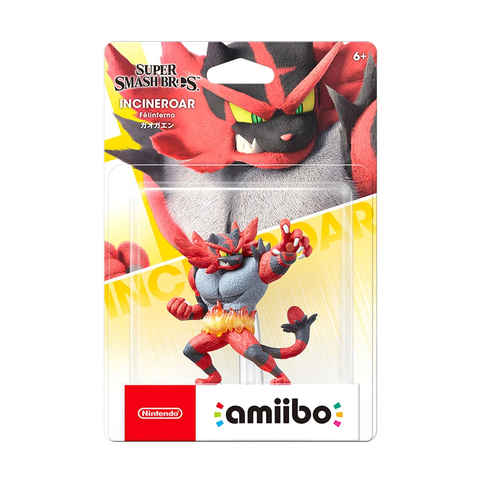 ARTSWIFT Amiibo - Super Smash Bros. Series for Incineroar Original NFC Region Free Asian Version Brand New