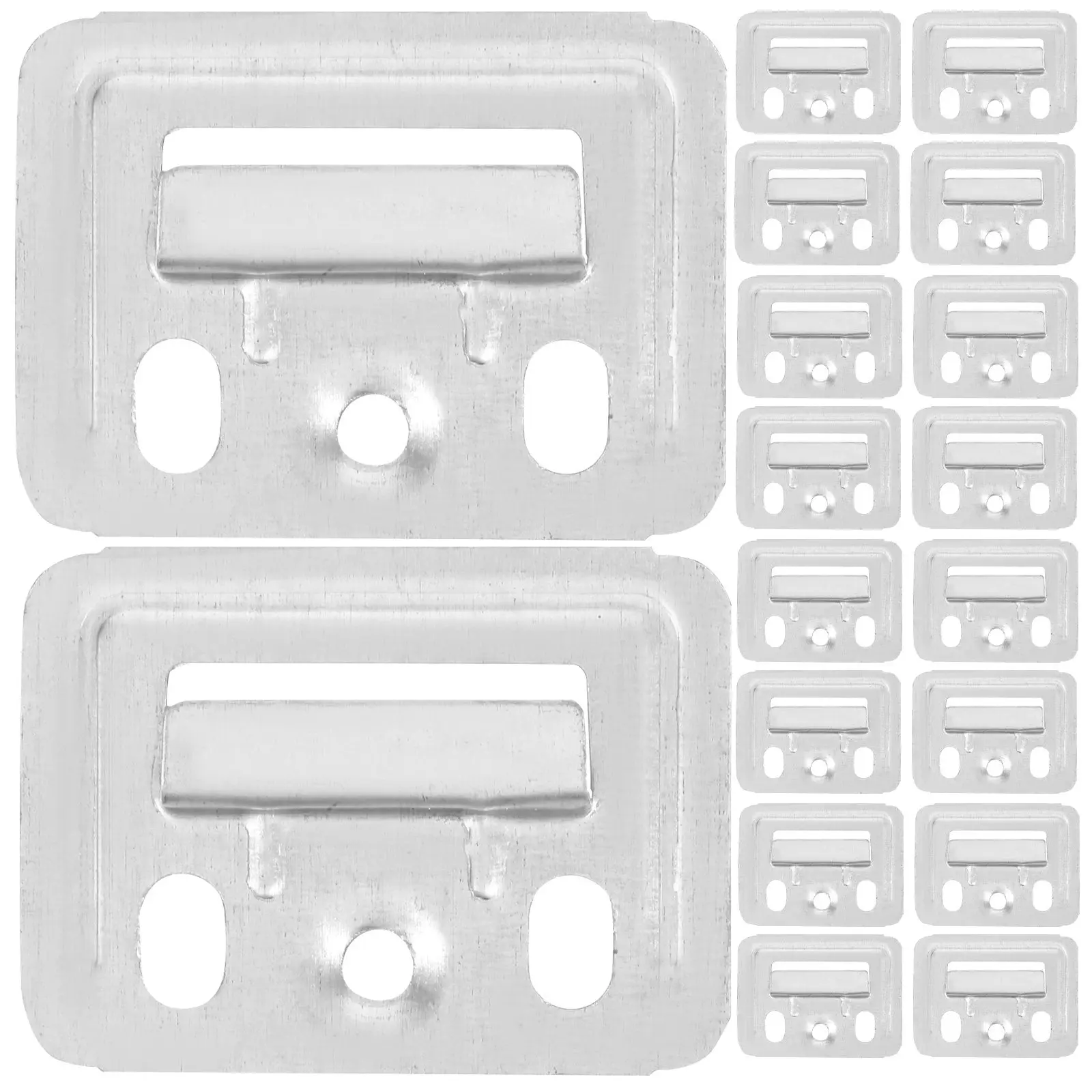 100Pcs Metal Wall Panel Clips Sturdy Thick Base Quick Installation Secure Hold for Integrated Wall Panels Versatile Mounting