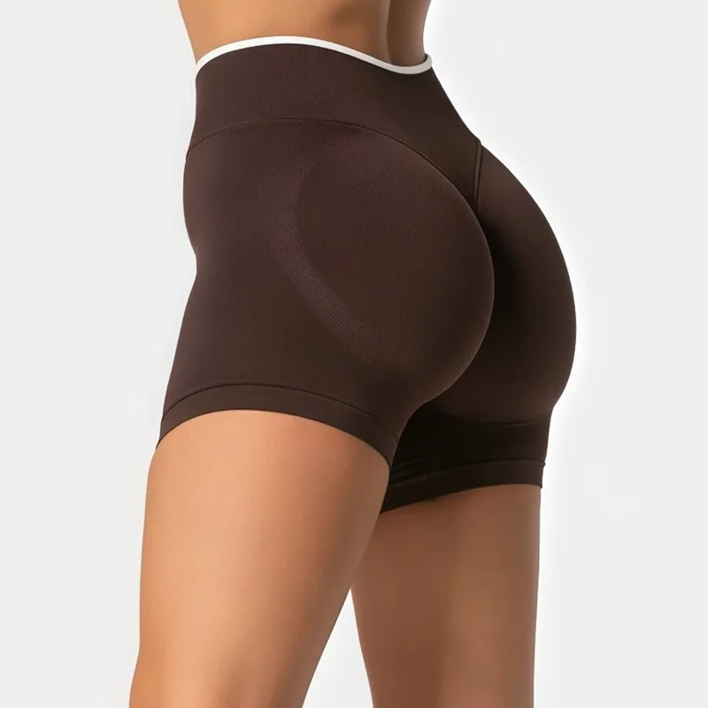 Shorts Deportivos HISTELLO Ignite Sculpt para Mujer, Sin Costuras, Cintura Baja, Efecto Levanta Glúteos, Sexys, para Gimnasio, Yoga, Fitness, Ciclismo
