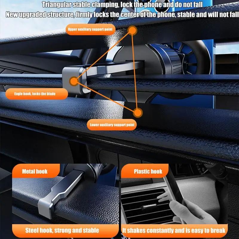 Car Magnetic Phone Mount Adjustable Auto Support Cradle Strong Magnetic Cell Phone Holder Car Accessories For Truck Sedan Van