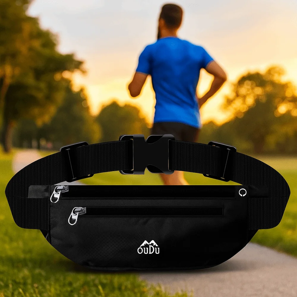 Ultra-Thin Sport Mobile Waist Bag High Elastic Multifunctional Running Waist Bag Close Fitting Lightweight Sports Phone Bag