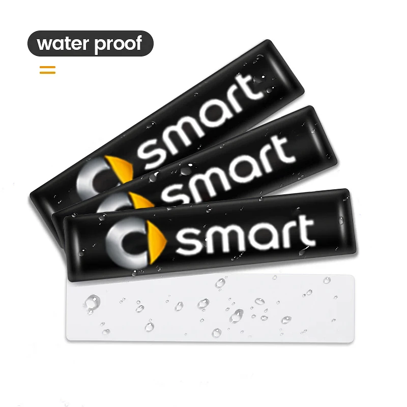 2/4/10Pcs 3D Car Badge Decorative Stickers For Smart Fortwo Forfour Forjeremy Forvision 451 453 Brabus Roadster view 2