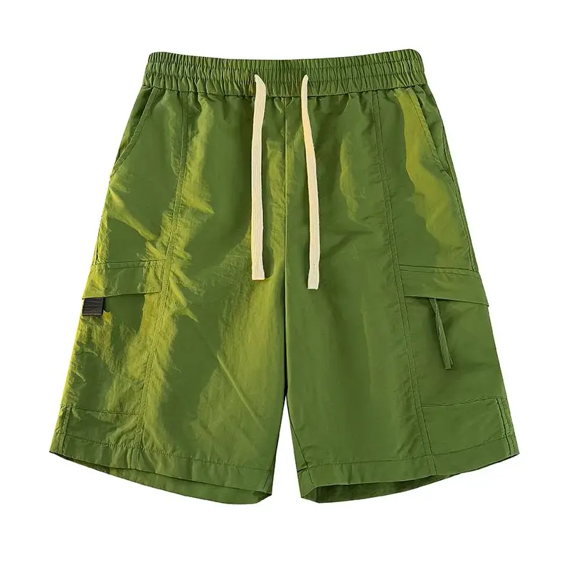

2026 New Men Shorts Summer Vibrant Color Casual Sports Shorts Teen Boys Trendy Streetwear Loose Fit Outdoor