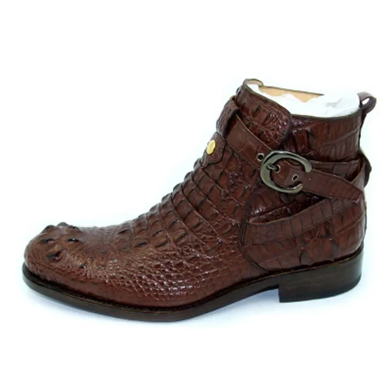 hubu  new arrival crocodile men shoes winter  trend  boots Men's boots  personality