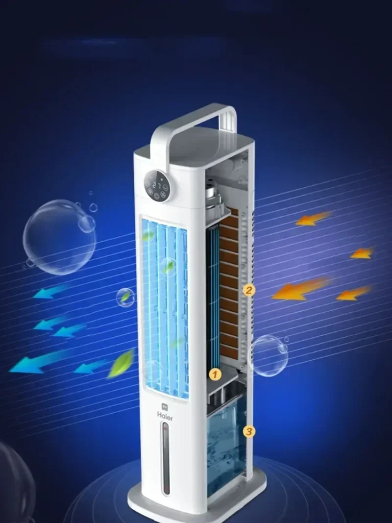 Haier Air Conditioning Remote Control Fast Cooling Only Home Portable Air Conditioner Water Cooler Floor Standing Air Cooler Hot