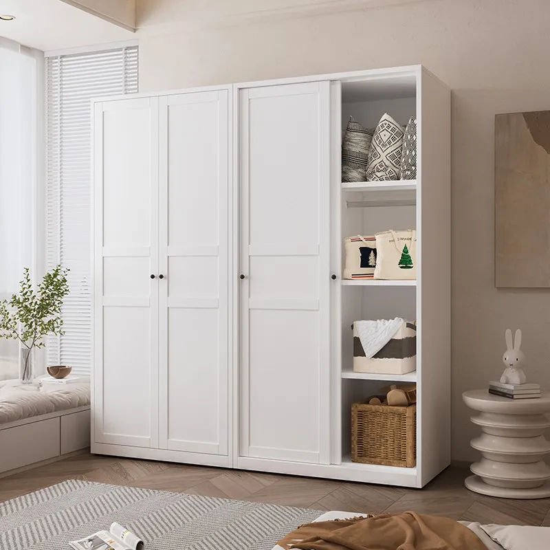 

Double Door Wooden Wardrobe Sliding Designs Simple Cheap Tall Modern Wardrobe Bedroom Storage Armario Ropero Madera Furniture