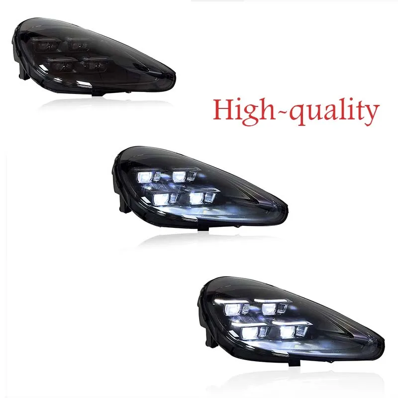 Pair 2024 LED Matrix Headlights Assembly For Porsche Cayenne 958 2011-2017 958.1 958.2 Upgrade Front Head Lights Car Lamp