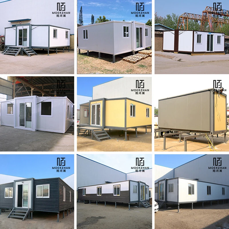 Customized Movable Villa 40 Ft 20 Ft Prefab Container Expandable House Modern Portable Prefabricated Home 2 3 4 5 Bedroom With T