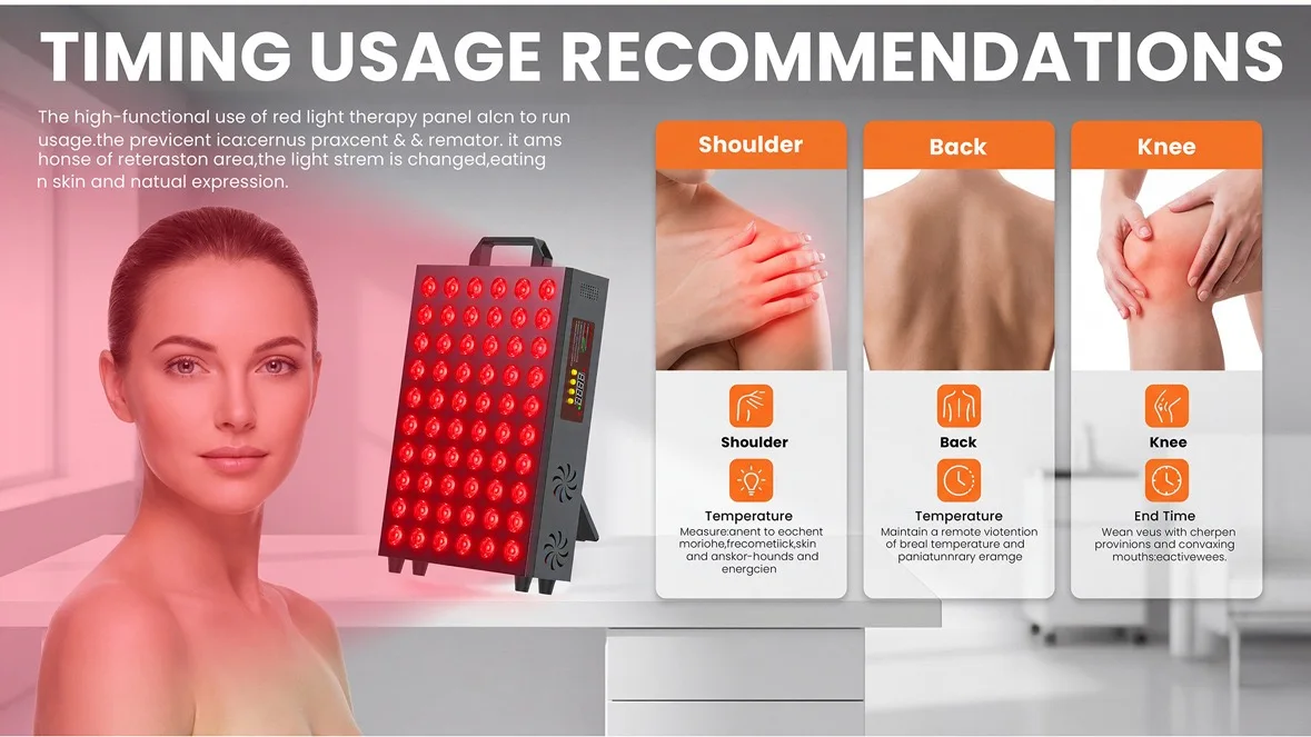 Doppelchip-LED-Rotlichttherapie-Panel-Lampe 660nm Nahinfrarot 850nm Infrarot Schönheitsgeräte für Gesicht und Körper mit Timer-Funktion – Detail 7