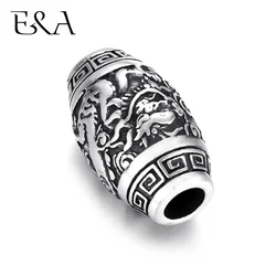 Stainless Steel Paracord Beads Paracord Knife Lanyard Accessories 5mm Hole Beard Bead Metal DIY Jewelry Bracelet Making