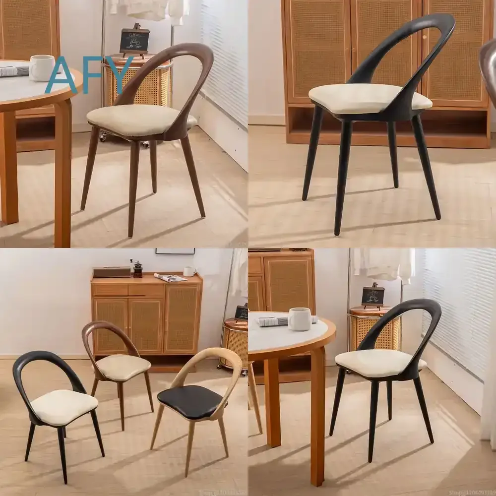 Nordic Solid Wood Dining Chairs for Restaurant Hotel Home Furniture Mortise and Tenon Joint Design Ergonomic Wooden Chair