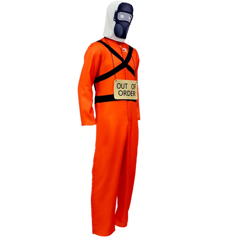 Fulujiacos コスプレ衣装男の防護服ファンタジアマスクジャンプスーツ