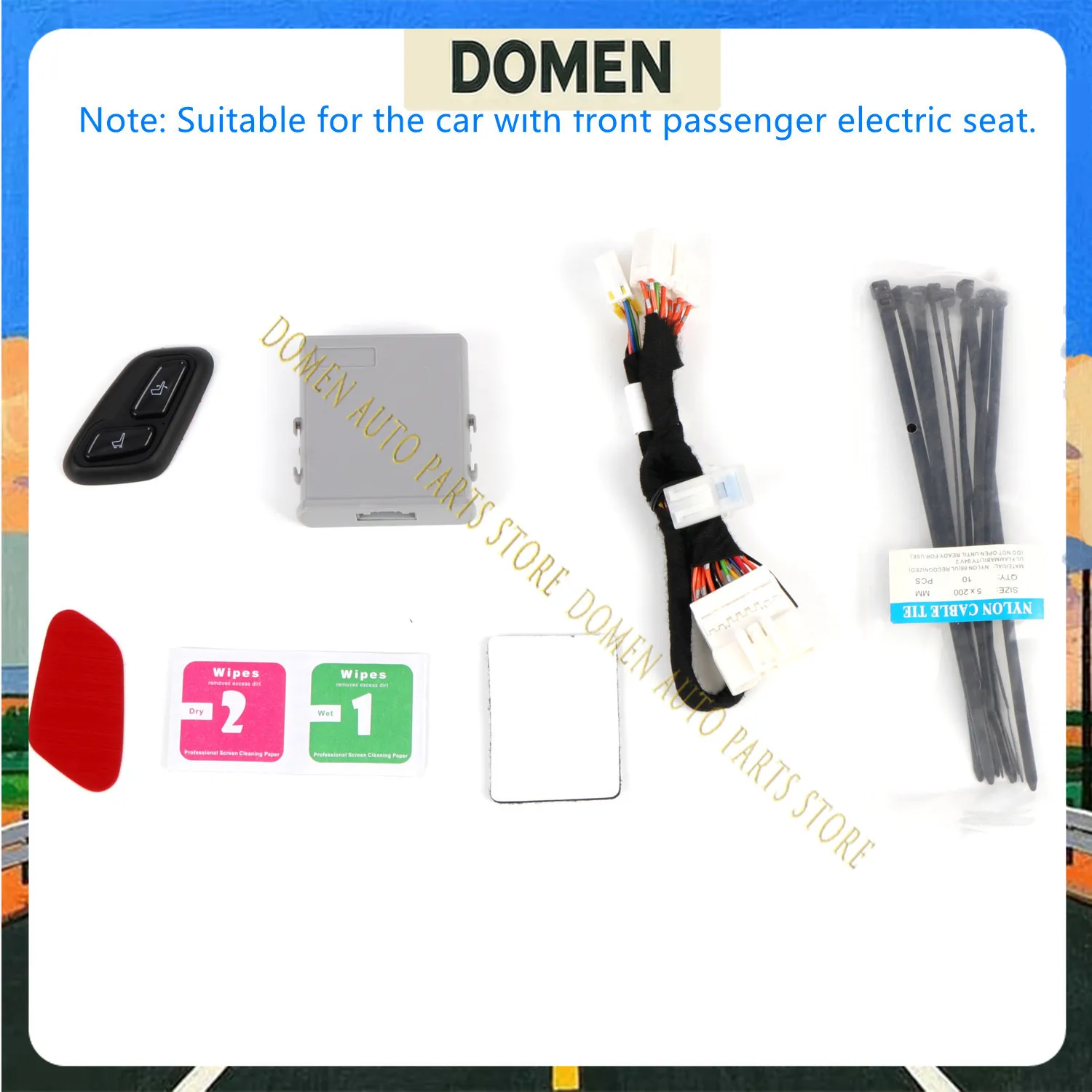 DOMEN For Audi A4L/ A6L/ Q5L/ Q3/ A8/ A8L Power Seat Button Wireless Seat Adjustment Module Switch
