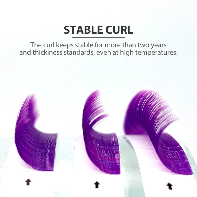 NATUHANA Lashes Wholesale Colored Eyelash Extension Individual Mink Colorful False Eyelashes Rainbow Silk Fake for Makeup tools