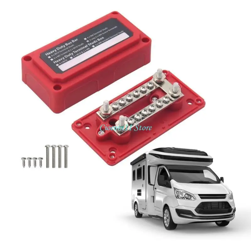 Y1UB 100A BusBar Box Secure & Neat Wiring Solution for Vehilce Boat Simple Installs