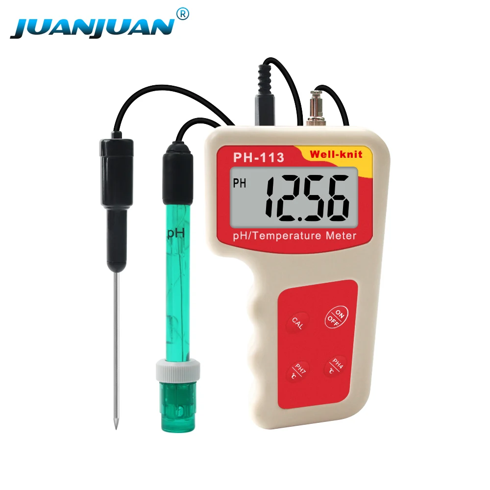 Handheld pH Meter 0.01 High Accuracy Portable Digital pH Tester 0.00~14.00pH PH Temp Acidity Water Quality Tester for Aquarium