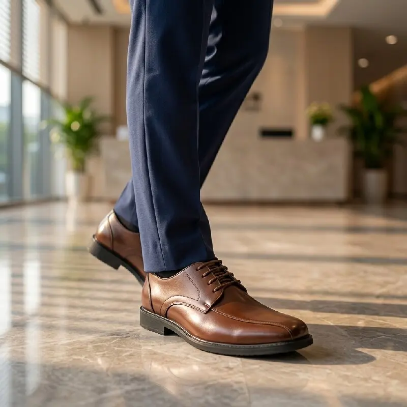 Men Formal Leather Shoes Black-brown Color British Casual Lace-up Business Shoes European Wedding Banquet Party Shoes Size 38-46